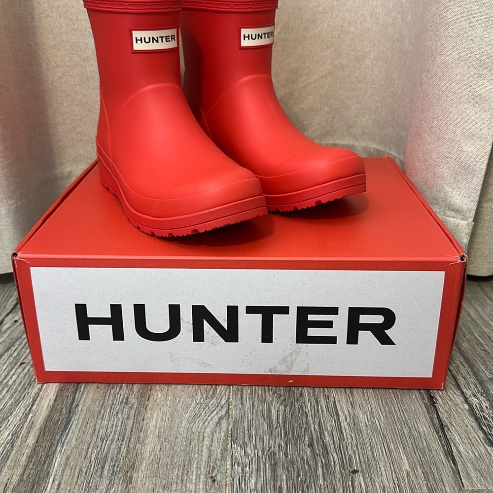 Hunter Women's Red Rain Boots